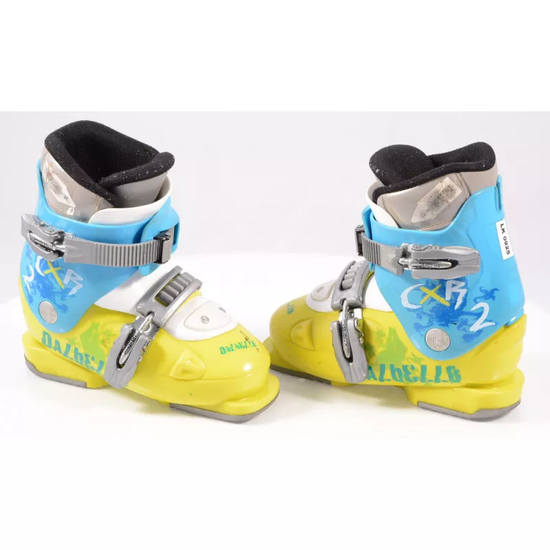 botas esquí niños DALBELLO CXR 2, ratchet buckle, BLUE/yellow