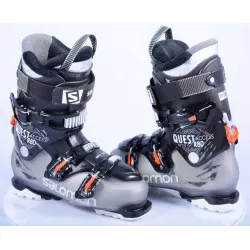 ski boots SALOMON QUEST access R80, ratchet buckle, SKI/WALK, BLACK/orange