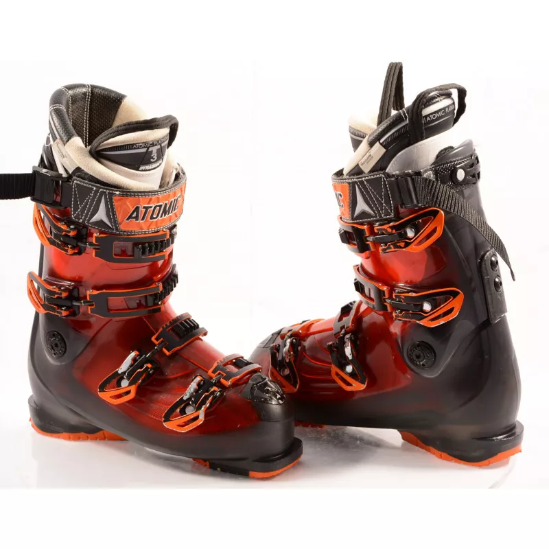 ski boots ATOMIC HAWX 130, BLACK/red, DYNASHAPE, THINSULATE, ATOMIC PLATINUM, micro, macro