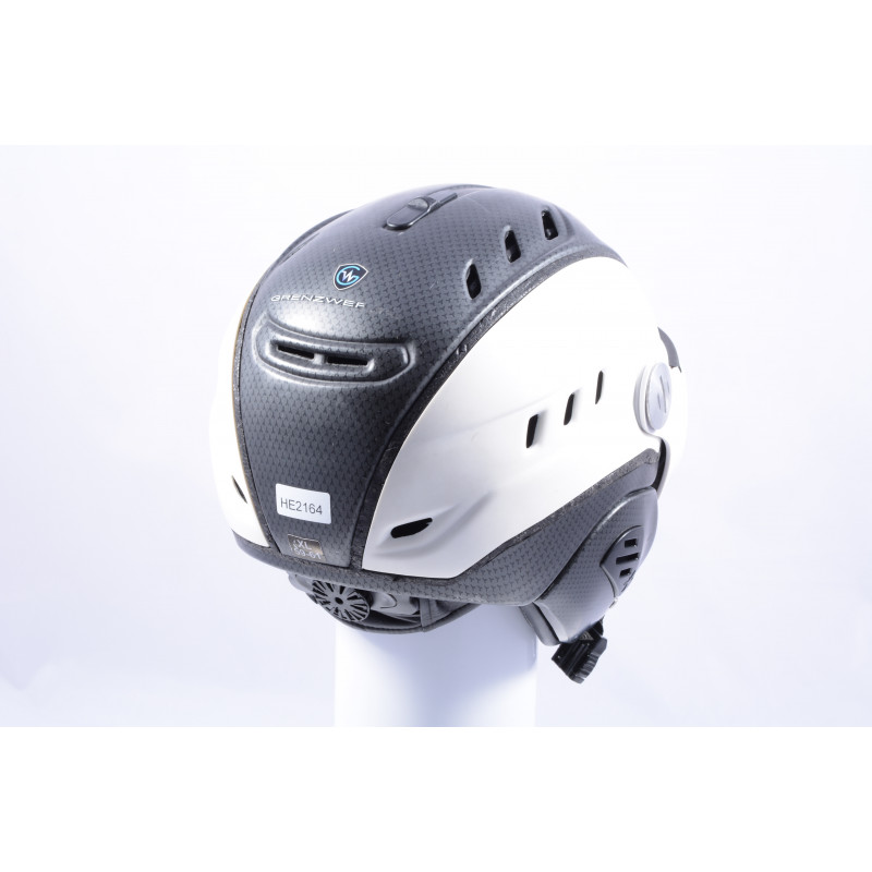 lyžiarska/snowboardová helma SLOKKER BAKKA GRENZWERTIG 2019, WHITE/carbon, POLARIZING visor, PHOTOCHROMATIC visor