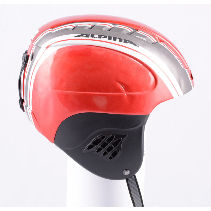 ski/snowboard helmet ALPINA CARAT red/silver line, adjustable