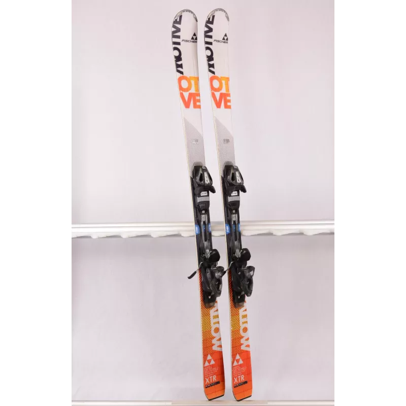 ski's FISCHER XTR MOTIVE 76, woodcore, ORANGE/white + Fischer RS 10 ( TOP staat )