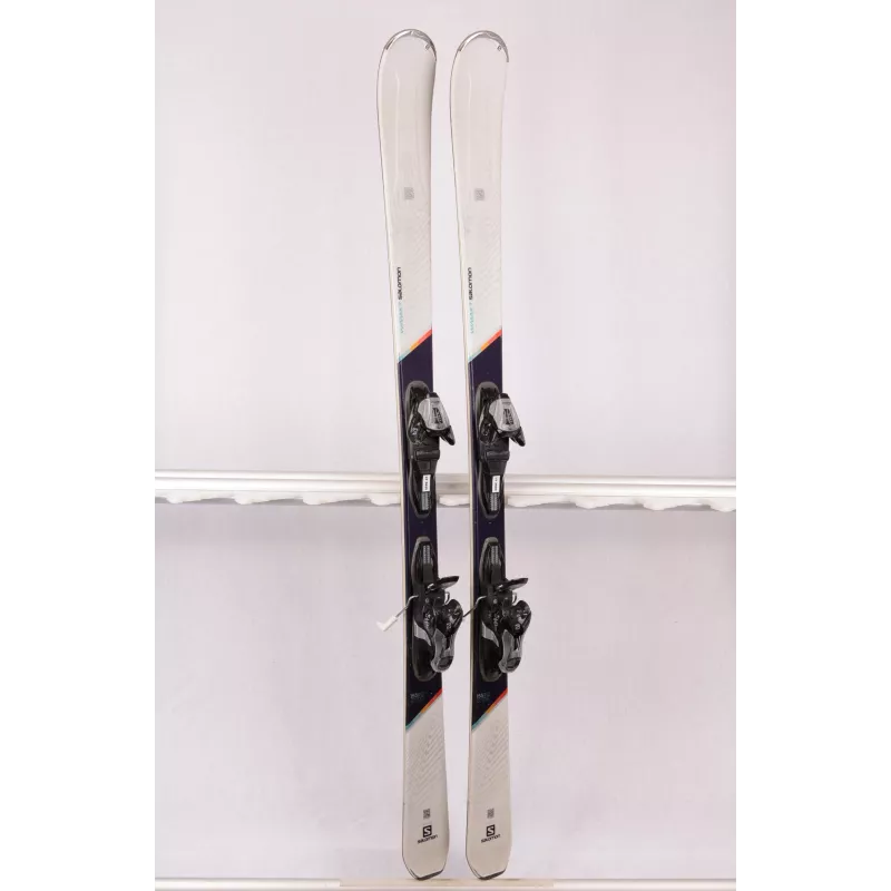 esquís mujer SALOMON W-MAX 7 woodcore, power frame fibre + Salomon L 10 Lithium