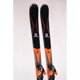 esquís SALOMON X-DRIVE 8.0 Ti2, black/orange, X-CHASSIS, Woodcore, Ti2 + Salomon XT12