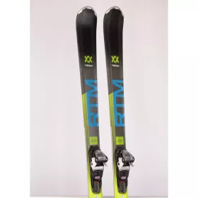 skis VOLKL RTM 76 DEMO grey/green 2019, DUAL woodcore, TIP rocker, grip walk + Marker FDT 10 ( en PARFAIT état )