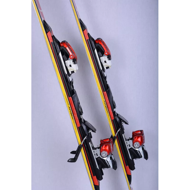 skidor ATOMIC RACE GS Ti, woodcore, titanium sidewall, handmade, RED + Atomic NEOX TL 12 ( TOP-tillstånd )