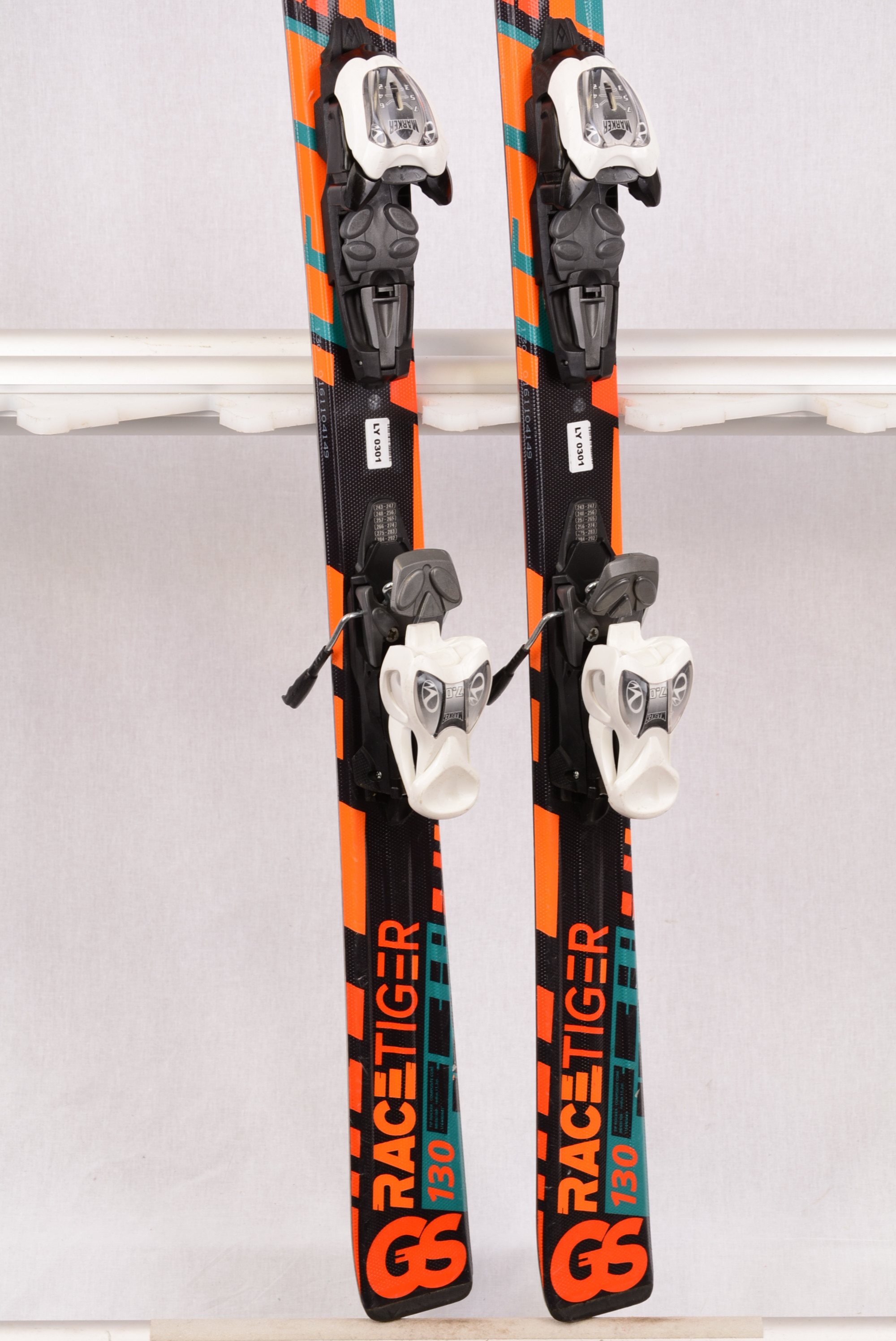 children's/junior skis VOLKL RACETIGER GS orange/orange + Marker 
