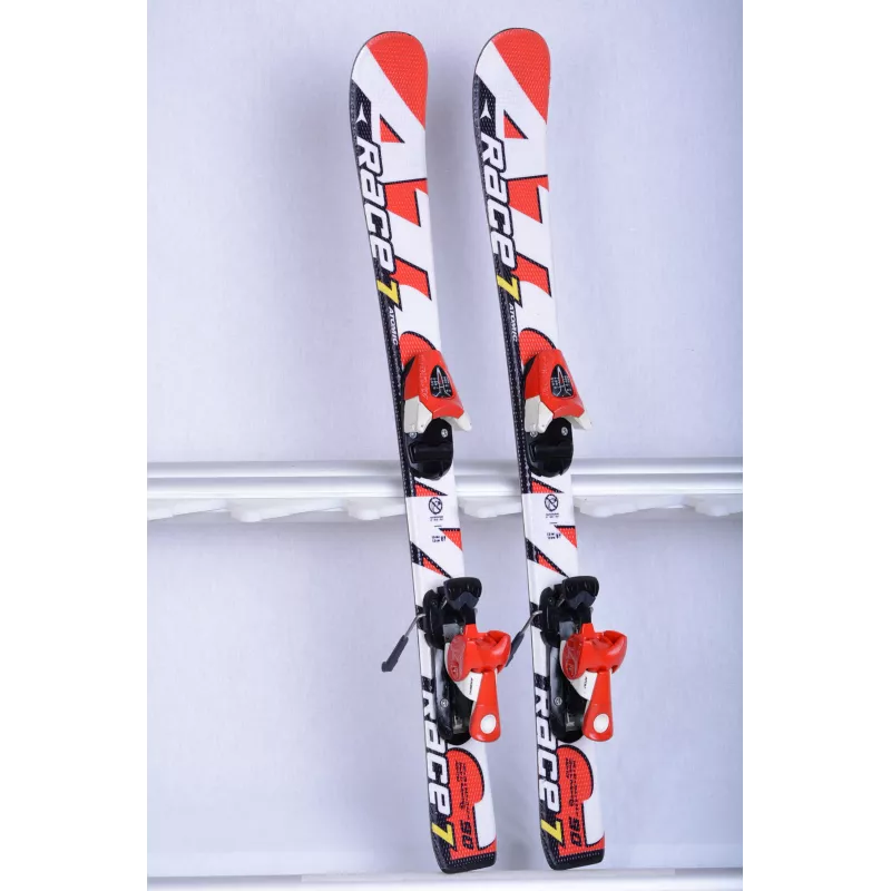 children's/junior skis ATOMIC RACE 7, RED/WHITE, white RACE + Atomic Evox 045