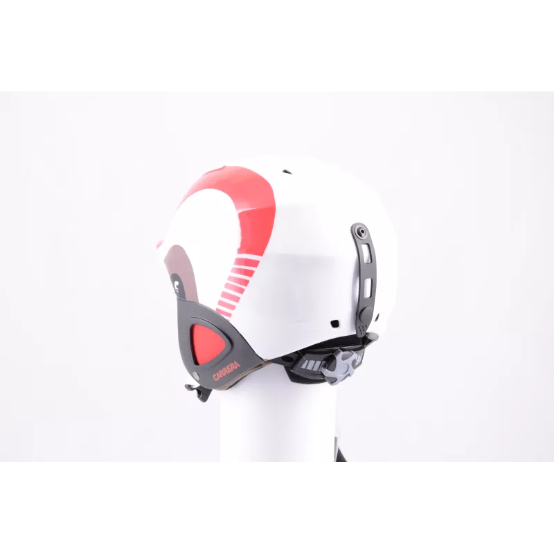 casque de ski/snowboard CARRERA CJ-1 WHITE/red, réglable ( comme NEUF )