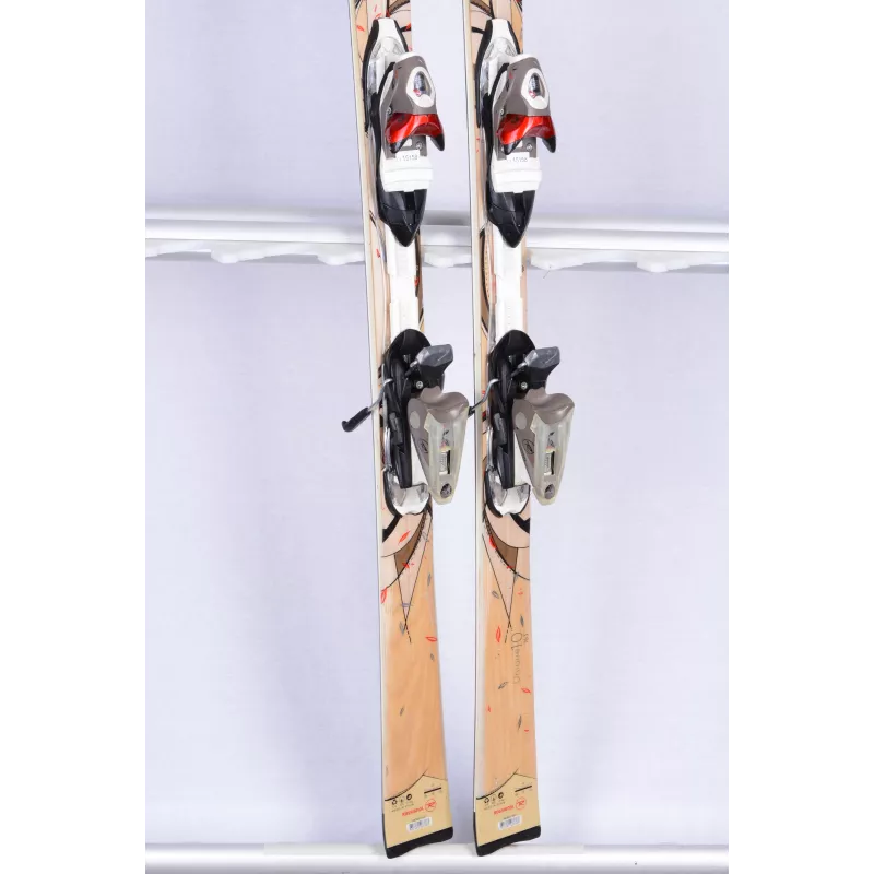 skis femme ROSSIGNOL UNIQUE 10, light BROWN, Light series + Rossignol SAPHIR 110