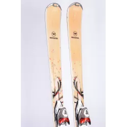 women's skis ROSSIGNOL UNIQUE 10, light BROWN, Light series + Rossignol SAPHIR 110