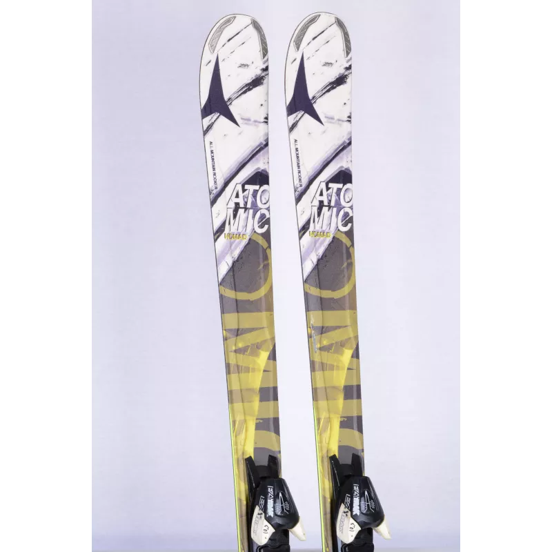 Ski ATOMIC NOMAD SMOKE, handmade, white/yellow + Atomic Ezytrak 10