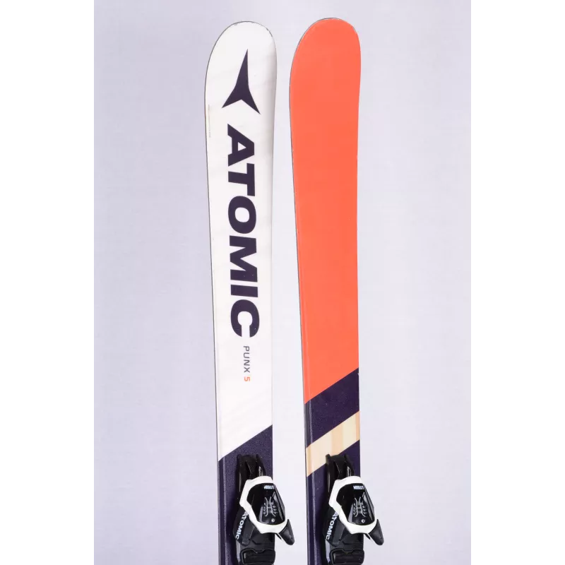 freestyle skidor ATOMIC PUNX 5, TWINTIP, white/red/black, light woodcore + Atomic Lithium 10