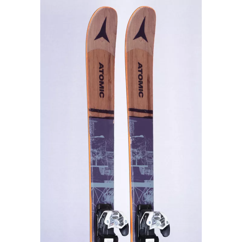 Freestyle Ski ATOMIC PUNX 7 , TWINTIP, brown + Atomic Warden 11