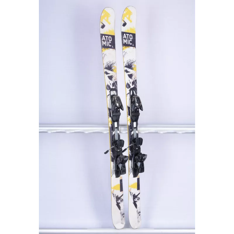 skis ATOMIC VANTAGE RIVAL 83, yellow/white, dual sidecut, all mountain rocker, TWINTIP + Atomic XTO 10