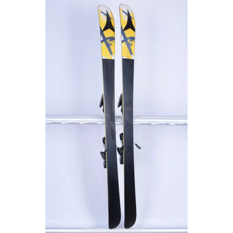 skidor ATOMIC VANTAGE RIVAL 83, yellow/white, dual sidecut, all mountain rocker, TWINTIP + Atomic XTO 10