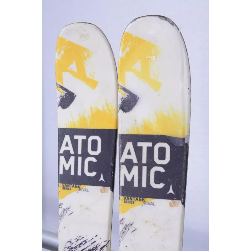sci ATOMIC VANTAGE RIVAL 83, yellow/white, dual sidecut, all mountain rocker, TWINTIP + Atomic XTO 10