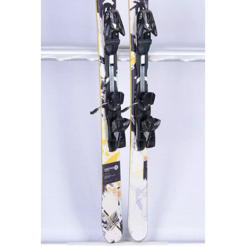ski's ATOMIC VANTAGE RIVAL 83, yellow/white, dual sidecut, all mountain rocker, TWINTIP + Atomic XTO 10