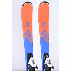 esquís niños SALOMON QST MAX JR 2019, blue/orange + Salomon 5