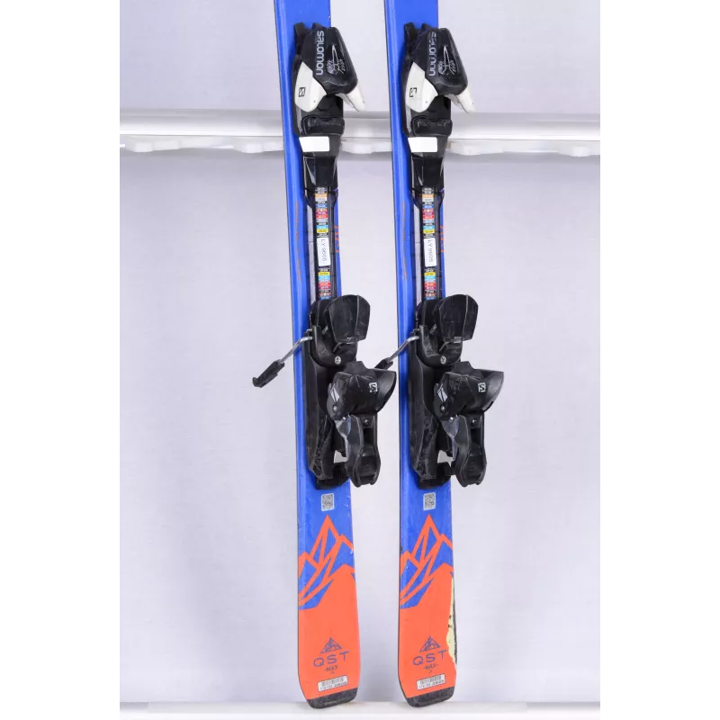 Kinder/Junior Ski SALOMON QST MAX JR 2019, blue/orange + Salomon L7