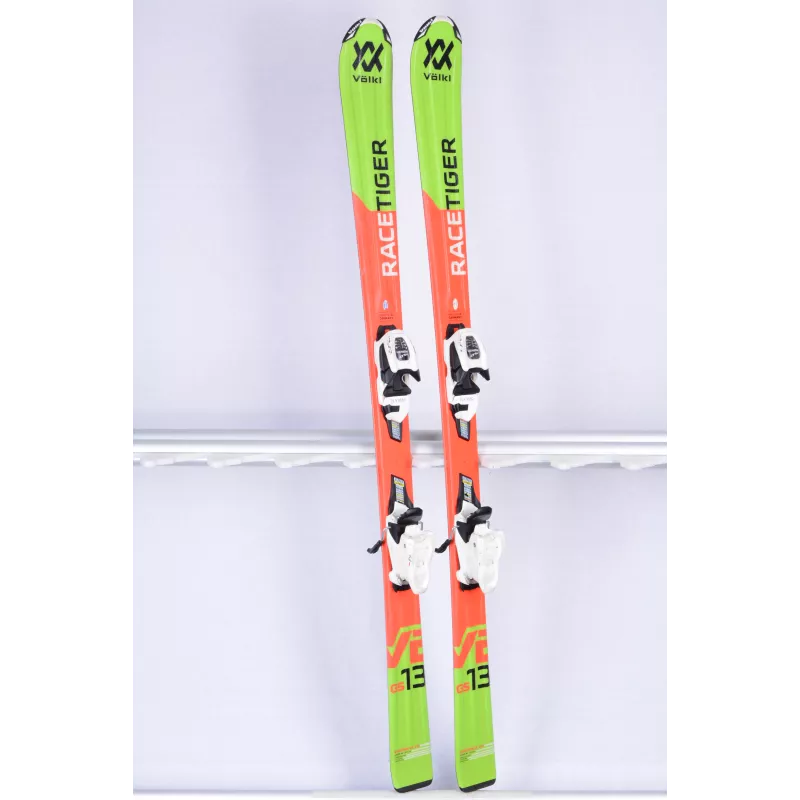 skis enfant/junior VOLKL RACETIGER GS 2019, composite core, TIP rocker, green/red + Marker 7