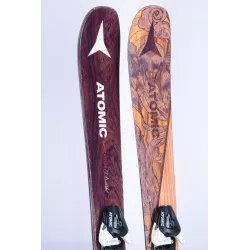 children's/junior skis ATOMIC BENT CHETLER, partial TWINTIP, brown, freeride + Atomic L7