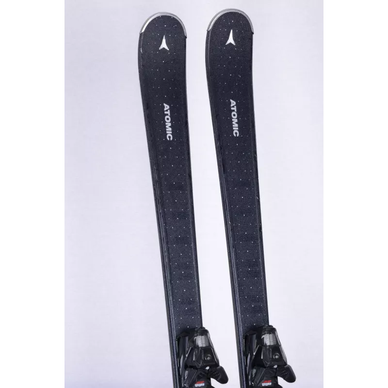 dames ski's ATOMIC CLOUD 7 2022 Black, densolite core, piste rocker, grip walk + Atomic M10