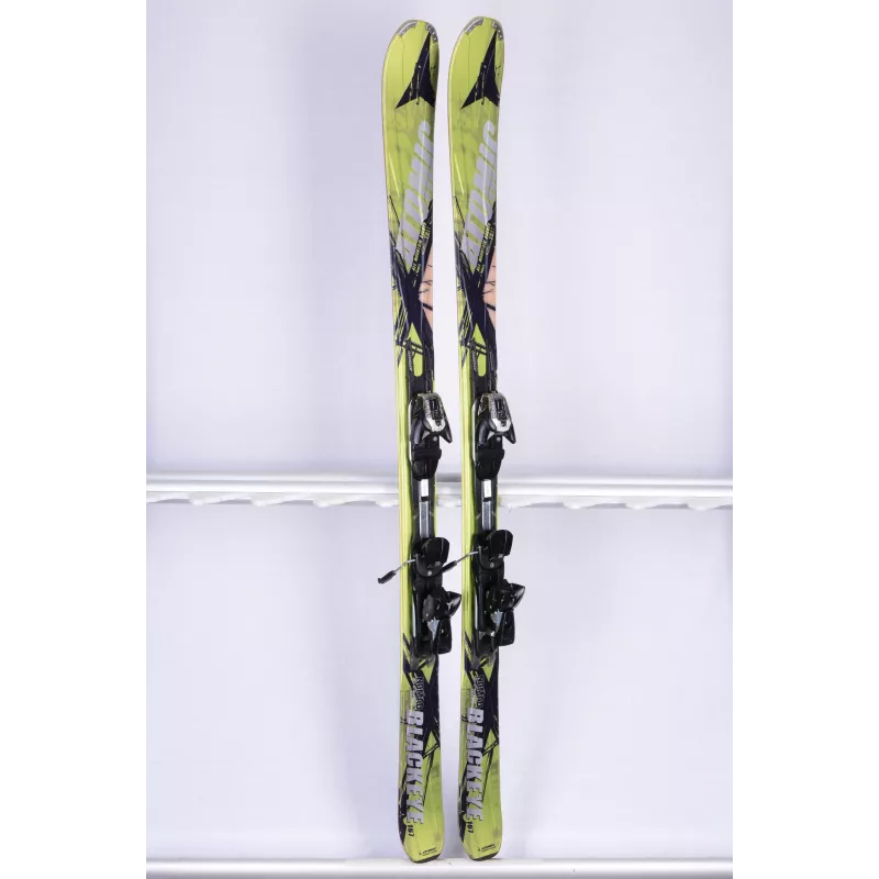 ski's ATOMIC NOMAD BLACKEYE green, AM rocker, Handmade, Woodcore + Atomic XTO 10