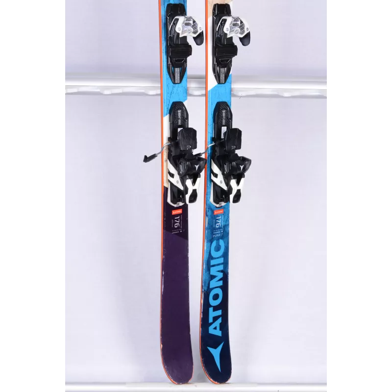 Freestyle Ski ATOMIC PUNX 7, blue/black, power woodcore, resist edge, TWINTIP + Atomic Warden 13