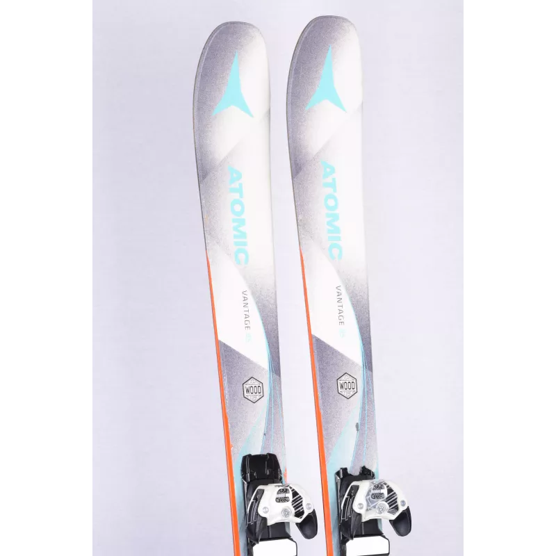 dames ski's ATOMIC VANTAGE 85 W, light woodcore, white + Atomic Warden 11