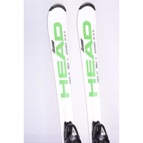 children's/junior skis HEAD SUPERSHAPE TEAM, green + Tyrolia LR 7.0 AC