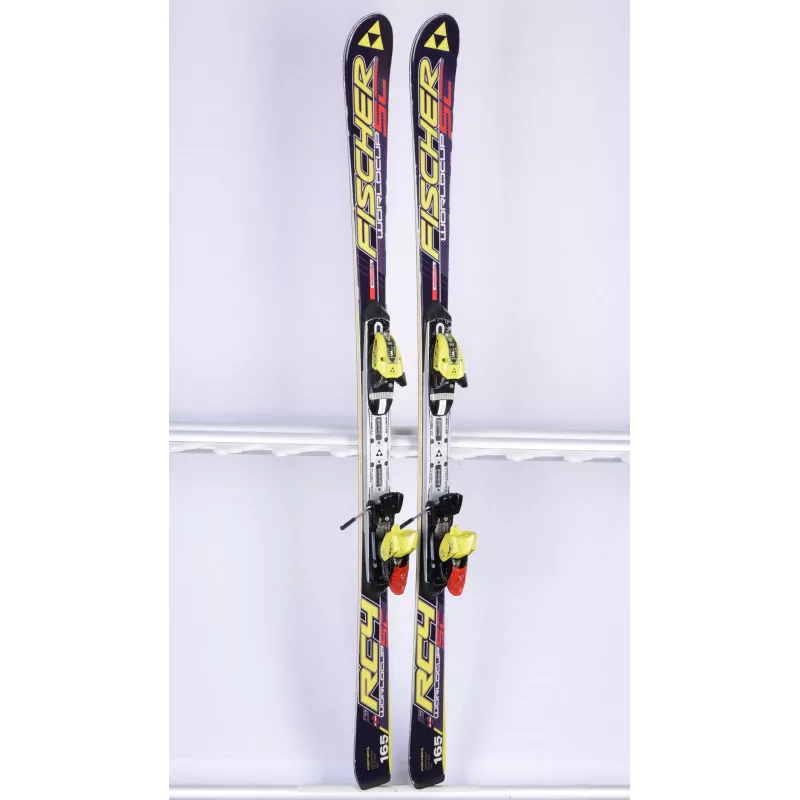 skis FISCHER RC4 WORLDCUP SC, titanium, woodcore + Fischer RC4 Z12