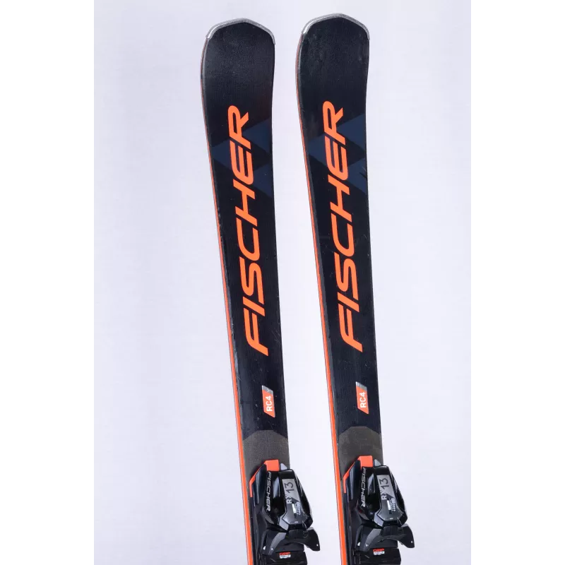 skis FISCHER RC4 THE CURV DTX 2022 BLUE, diagotex, diagocarbon, race sidewall + Fischer RX13