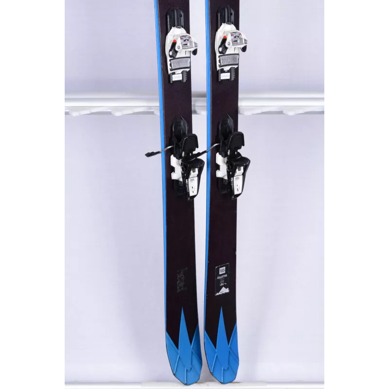 freeride skidor HEAD COLLECTIVE 105, blue, partial TWINTIP + Marker Squire 11