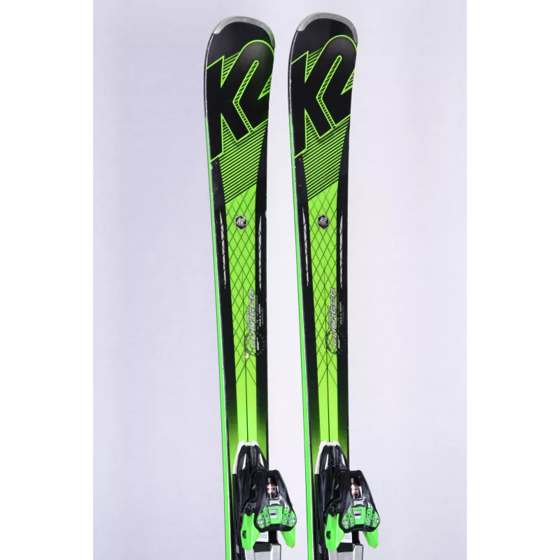 ski's K2 SUPER CHARGER 76, green, full rox, metal laminate, speed rocker + Marker MXCELL TCX 12 ( TOP staat )