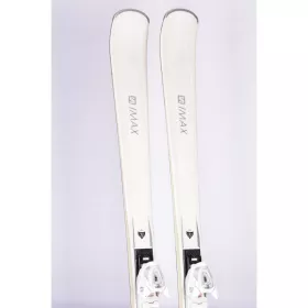 skis femme SALOMON S/MAX W 6 Ti 2019, white, grip walk, edge amplifier, single ti + Salomon L 10 ( en PARFAIT état )