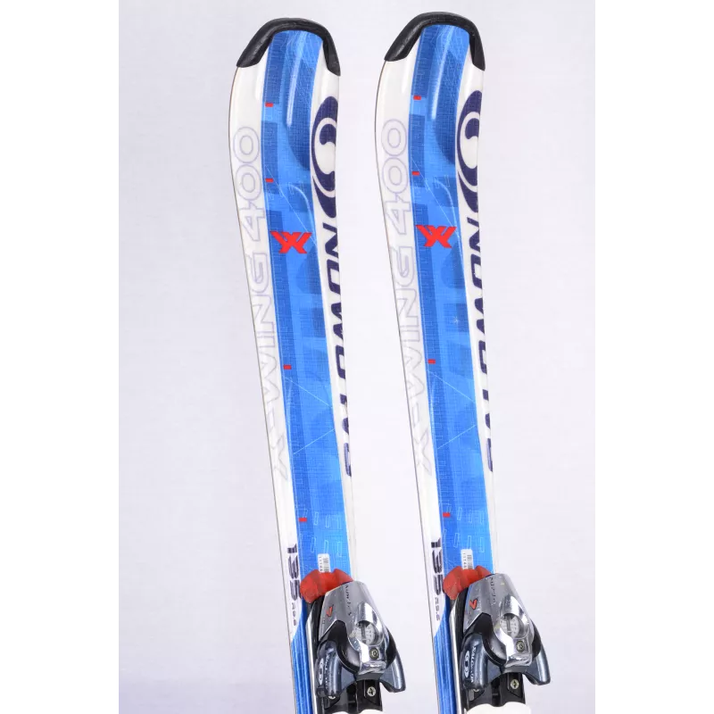 skis SALOMON X-WING 400, blue/white, spaceframe + Salomon 711