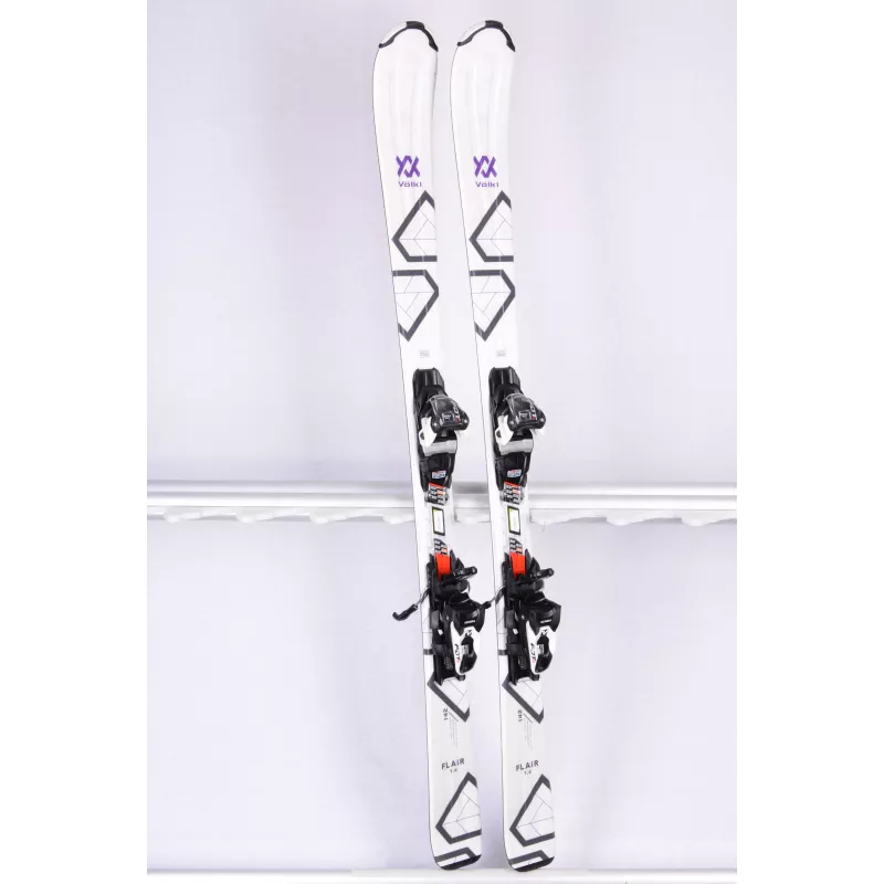 sci donna VOLKL FLAIR 7.4, 2020, white/purple, grip walk, Full Sensor WoodCore + Marker FDT 10