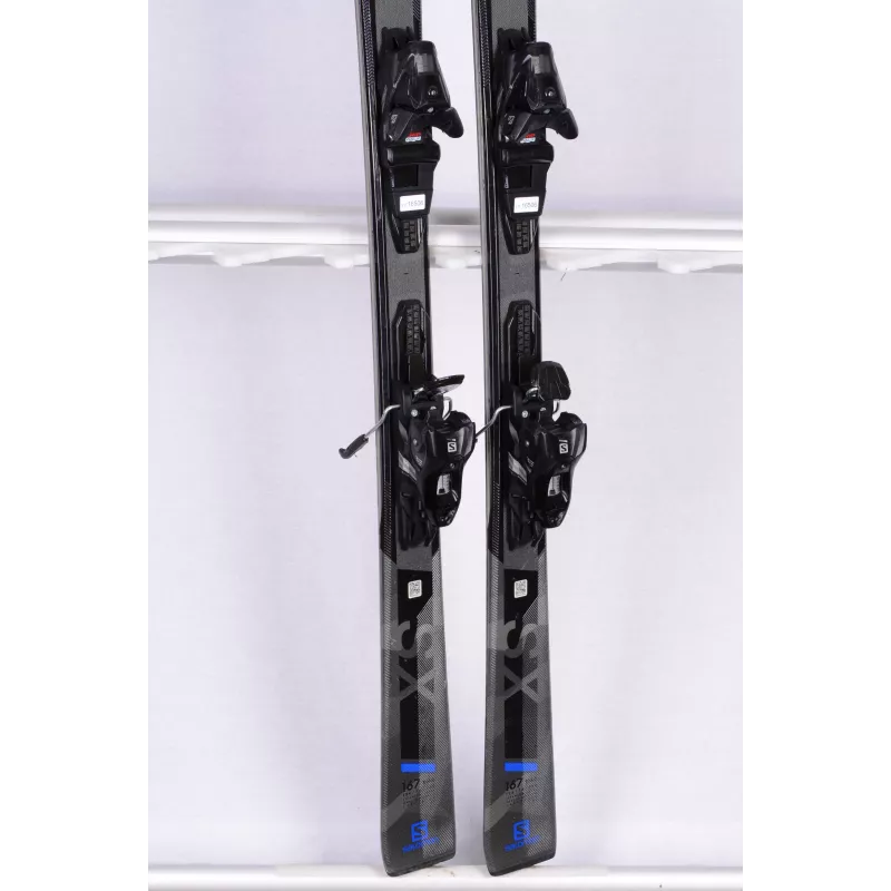 skidor SALOMON S/FORCE SX 2021, grey, grip walk, titanium layer + Salomon M10 ( TOP-tillstånd )