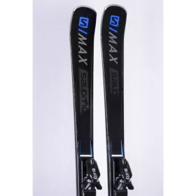 skis SALOMON S/MAX BLAST 2020, full woodcore, edge amplifier, grip walk + Salomon X12 ( en PARFAIT état )
