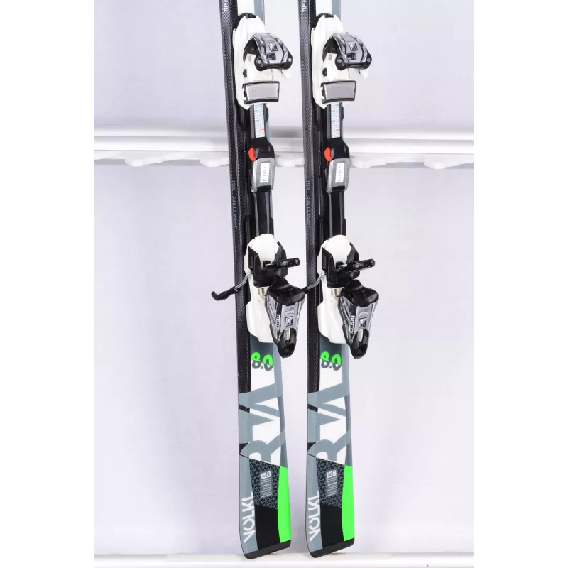 esquís VOLKL RTM 8.0 green, TIPROCKER, Woodcore + Marker fastrak 10 ( como NUEVOS )