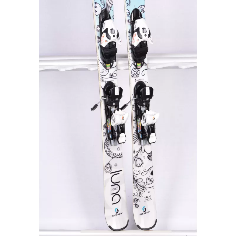 dames ski's SCOTT LUNA, blue/white + Scott S10