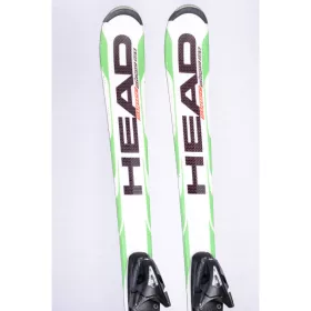 skis enfant/junior HEAD SUPERSHAPE TEAM, white/green + Tyrolia SP 7.5