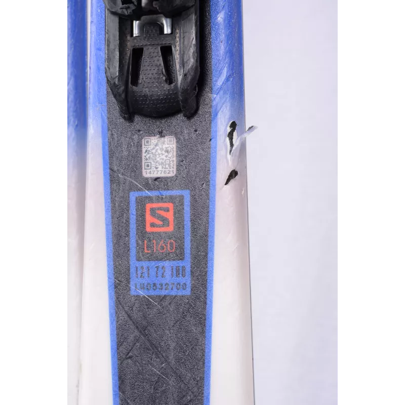 skis SALOMON XDR FOCUS 2019 BLUE/white, all mountain + Salomon L 10 lithium