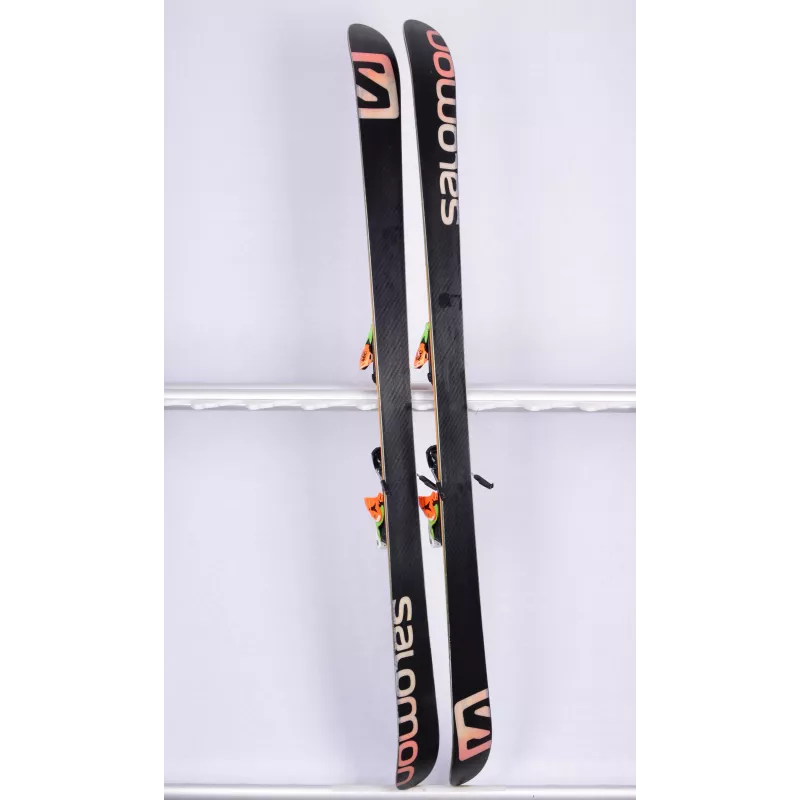 freestyle skis SALOMON SUSPECT RLD, twintip, pulse pad, sandwich construction + Atomic FFG 12