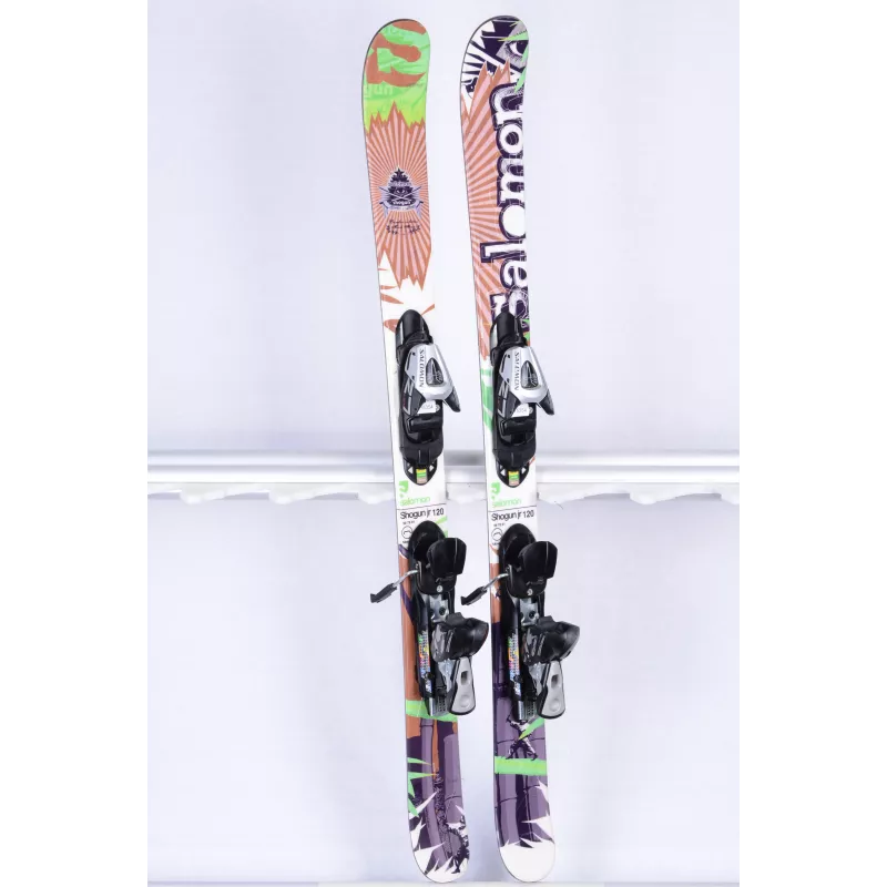 children's/junior skis SALOMON SHOGUN JR, Freestyle, TWINTIP, Composite Core + Salomon LZ 7 ( TOP condition )