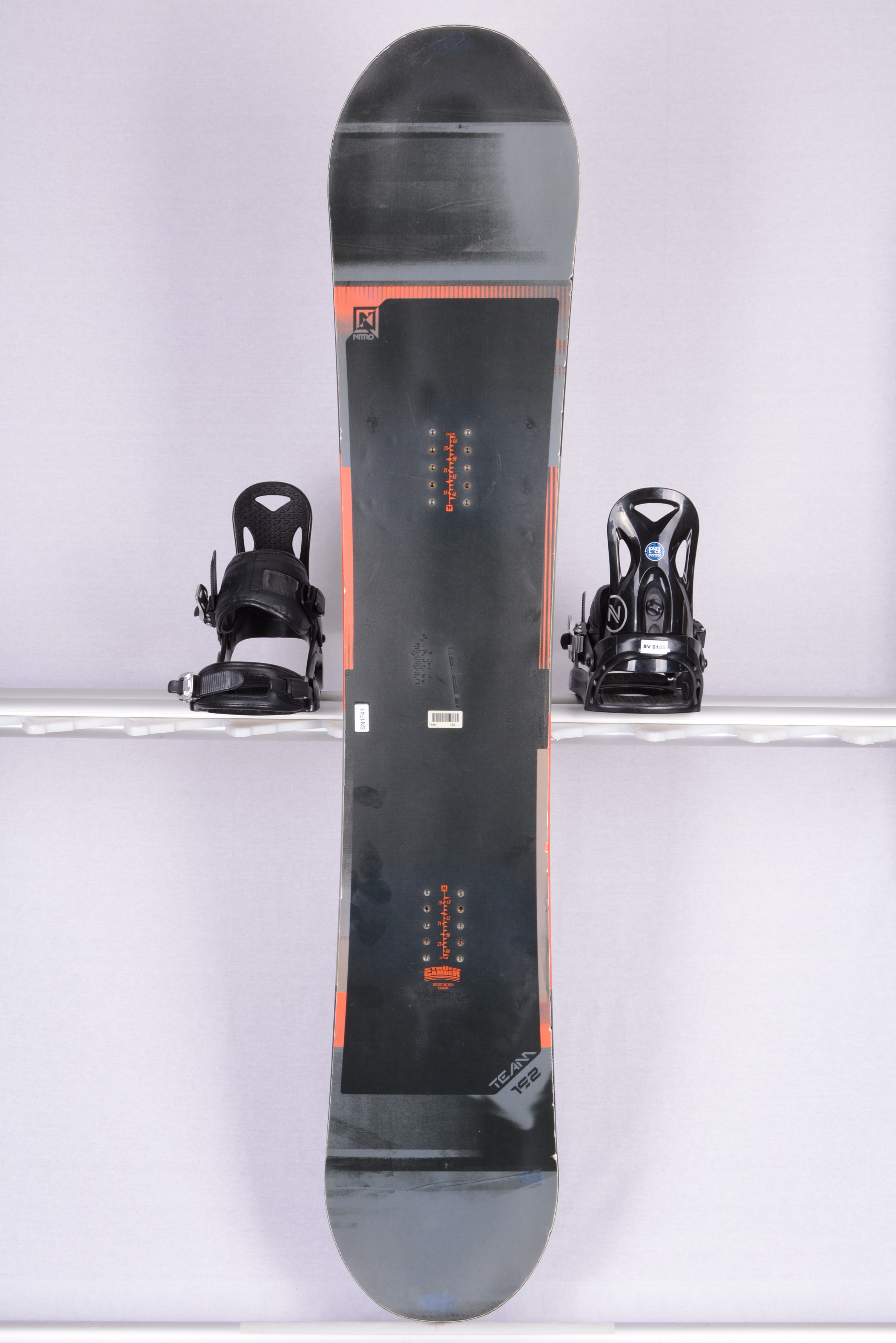 snowboard NITRO TEAM, Black/orange, CAMBER - Mardosport.com
