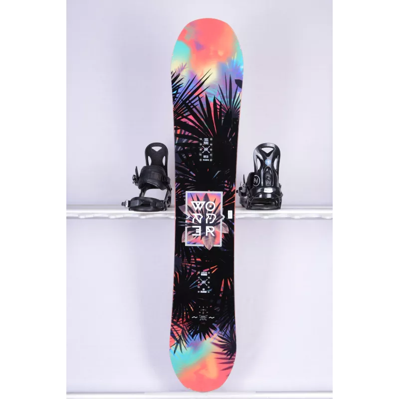 dames snowboard SALOMON WONDER, Cross profile, Popster, Royal rubber pads, Centered stance, Freeride, Directional twin, BiteFree edges, Flatout CAMBER