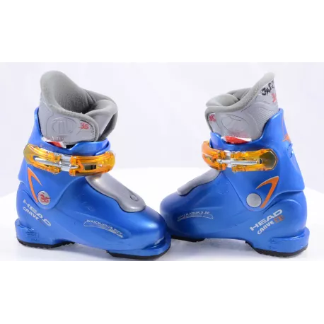 children's/junior ski boots HEAD CARVE X 1, blue/orange