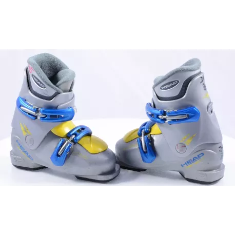 children's/junior ski boots HEAD CARVE X2, GREY/blue